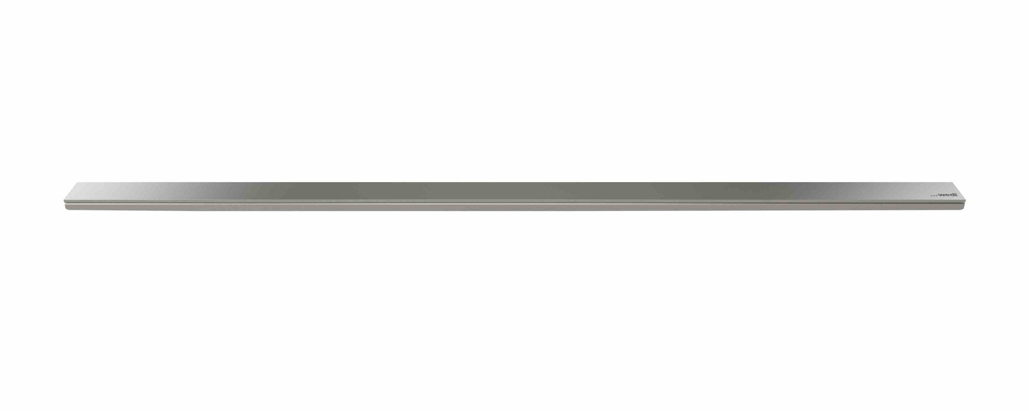 Wedi - Plaque de couverture de drain Fundo Riolito en acier inoxydable - Modèle Exclusive - 1 5/8" x 43 1/4" x 3/4"
