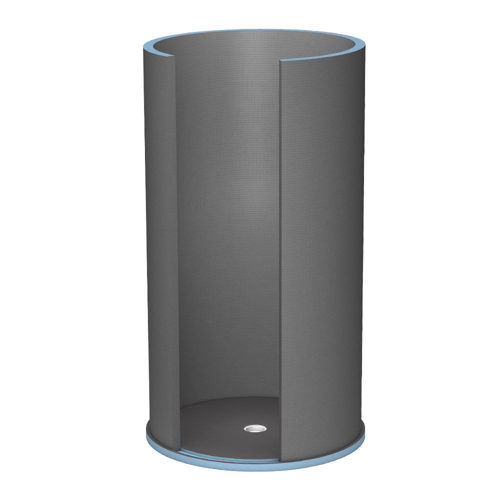 Wedi - Porte en verre pivotante pour la douche Fundo Trollo 25-19/32" x 78-11/32" x 1/32" ||608001100