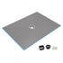 Wedi - Receveur de douche Fundo Ligno avec Drain centré - 36" x 48"