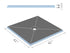 Wedi - Shower Base Fundo Primo avec drain central 1-37/64" x 42" X 42"