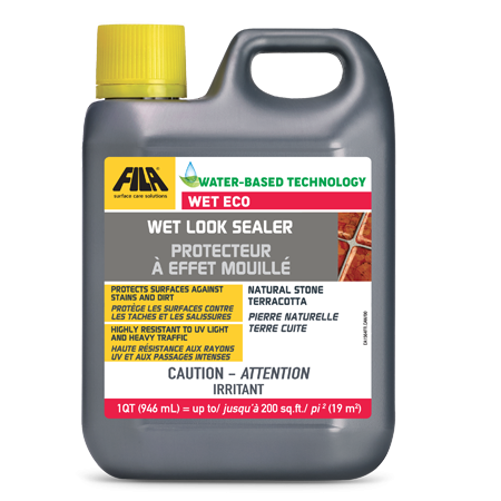 FILA - Scellant et protecteur d'aspect humide Wet Eco pour la pierre naturelle non polie et la terre cuite 946 ml