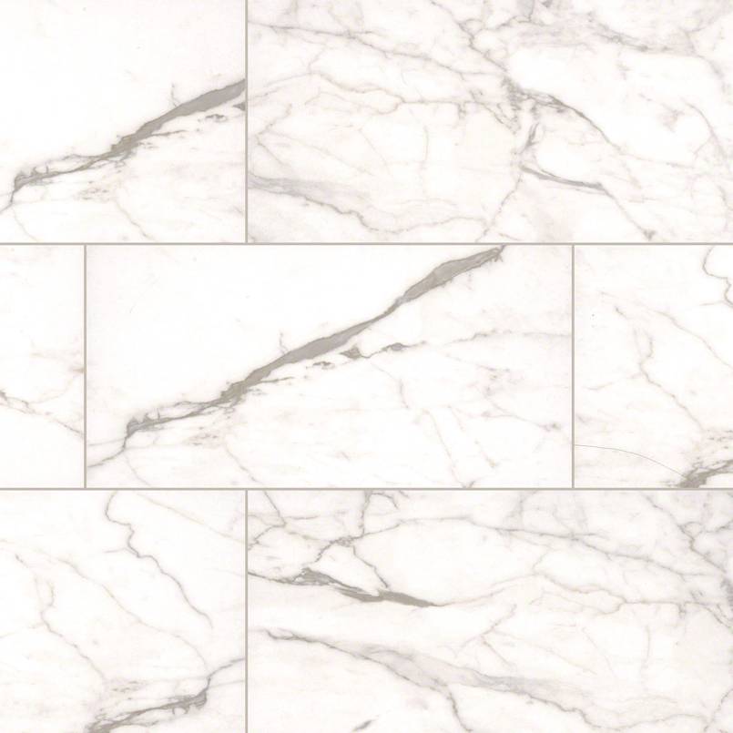 MSI Surfaces - Tuiles de céramique - White Vena Mat 12" x 24" ||NWHIVEN1224