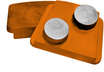 PHX - Meule Extra-Hard avec 2 segments ronds diamantés, grain 16 pour PHX12