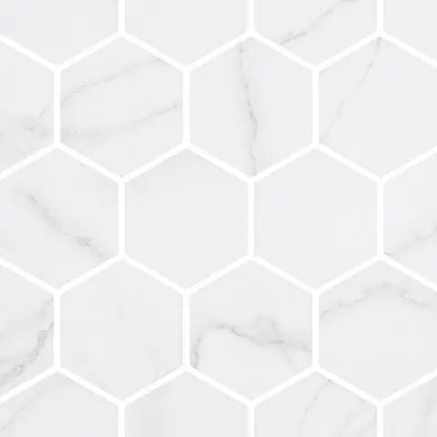 Centura - HEX XL - Carreau de céramique - VENATO WHITE 12 po x 12 po x 5.3 mm