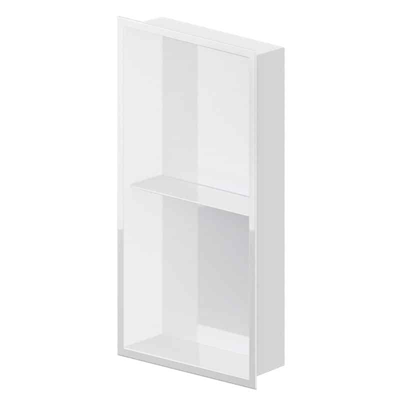 Zvelt - Acia - Niche murale blanc lustré - 24″ x 12″ ||ALC-ACIA-24X12T-W100 - Ceramed