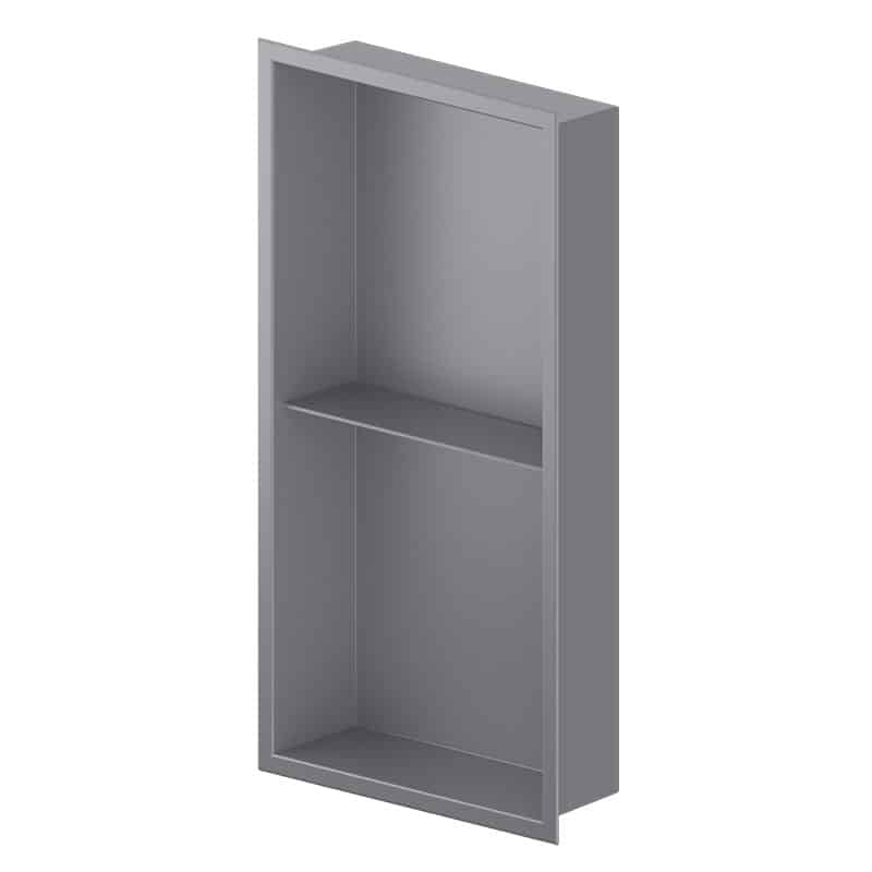 Zvelt - Acia - Niche murale gris mat - 24″ x 12″ ||ALC-ACIA-24X12T-G15 - Ceramed