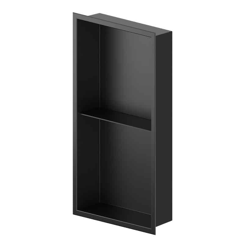 Zvelt - Acia - Niche murale noir mat - 24″ x 12″ ||ALC-ACIA-24X12T-B15 - Ceramed