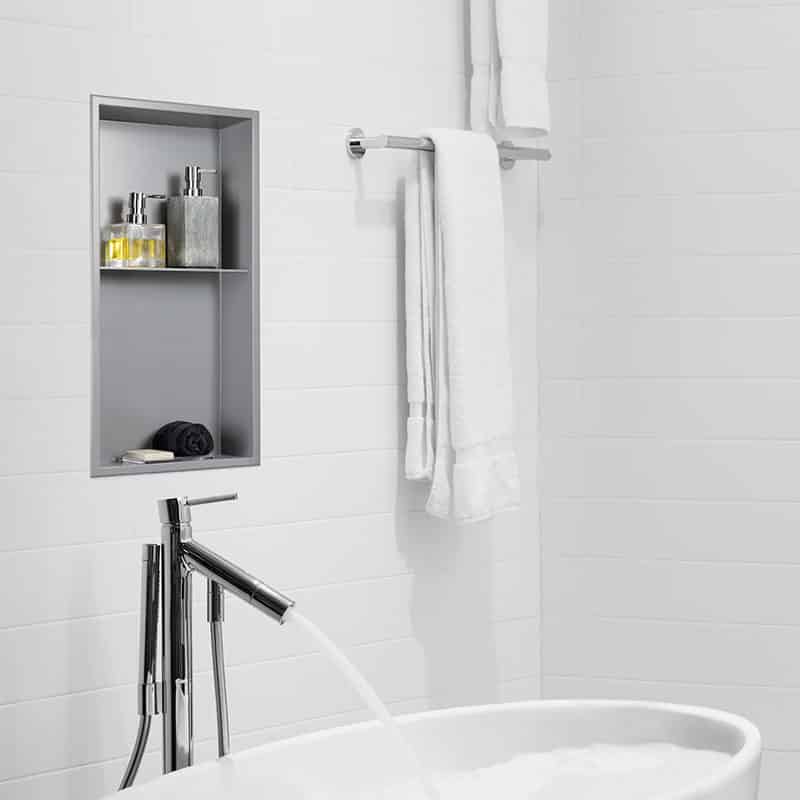 Zvelt - Acia - Niche murale PVD or - 24″ x 12″ ||ALC-ACIA-24X12T-PVD-G - Ceramed