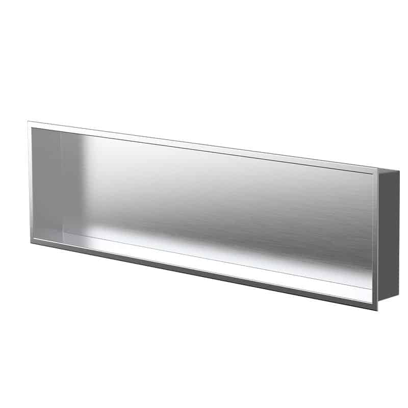 Zvelt - Alba - Niche murale acier inoxydable - 12″ x 48″ ||ALC-ALB-12X48-BSS - Ceramed