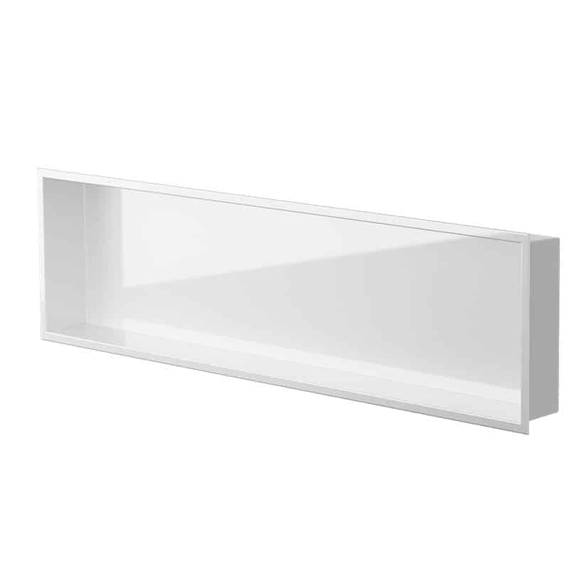 Zvelt - Alba - Niche murale blanc lustré - 12″ x 48″ ||ALC-ALB-12X48-W100 - Ceramed