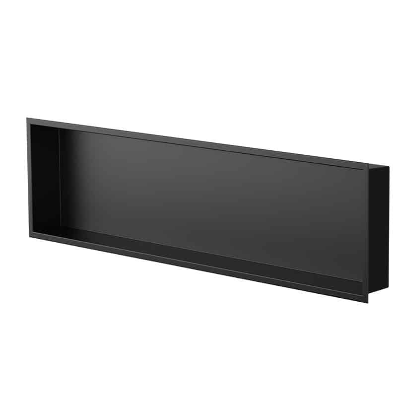 Zvelt - Alba - Niche murale noir mat - 12″ x 48″ ||ALC-ALB-12X48-B15 - Ceramed