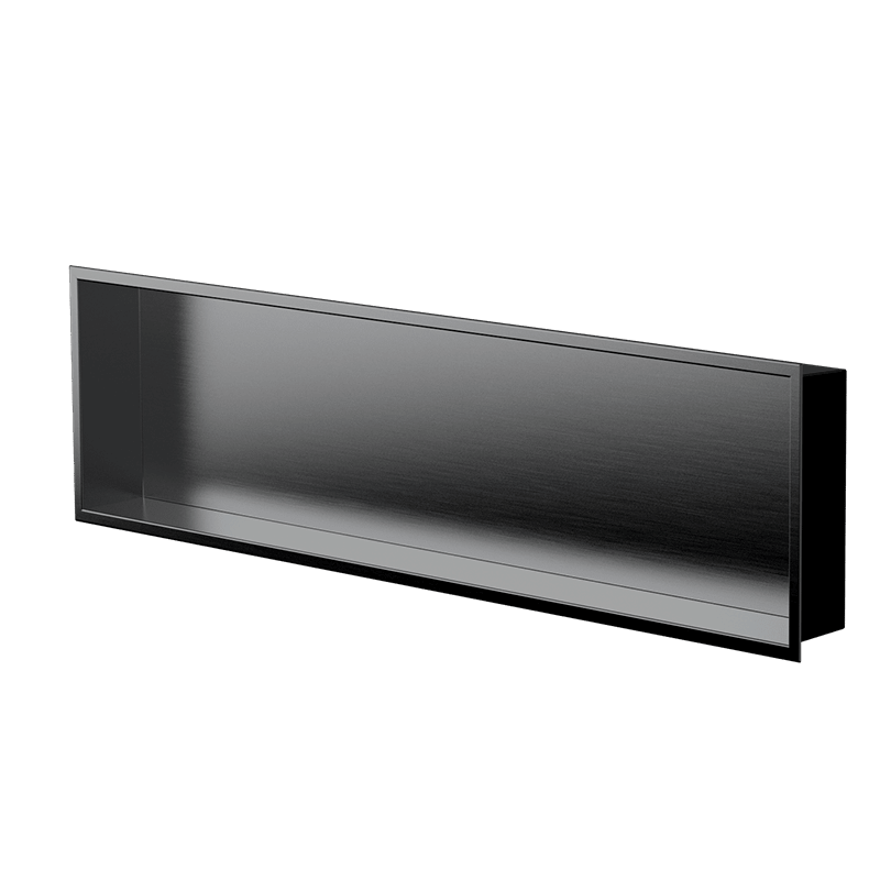 Zvelt - Alba - Niche murale PVD noir - 12″ x 48″ ||ALC-ALB-12X48-PVD-B - Ceramed
