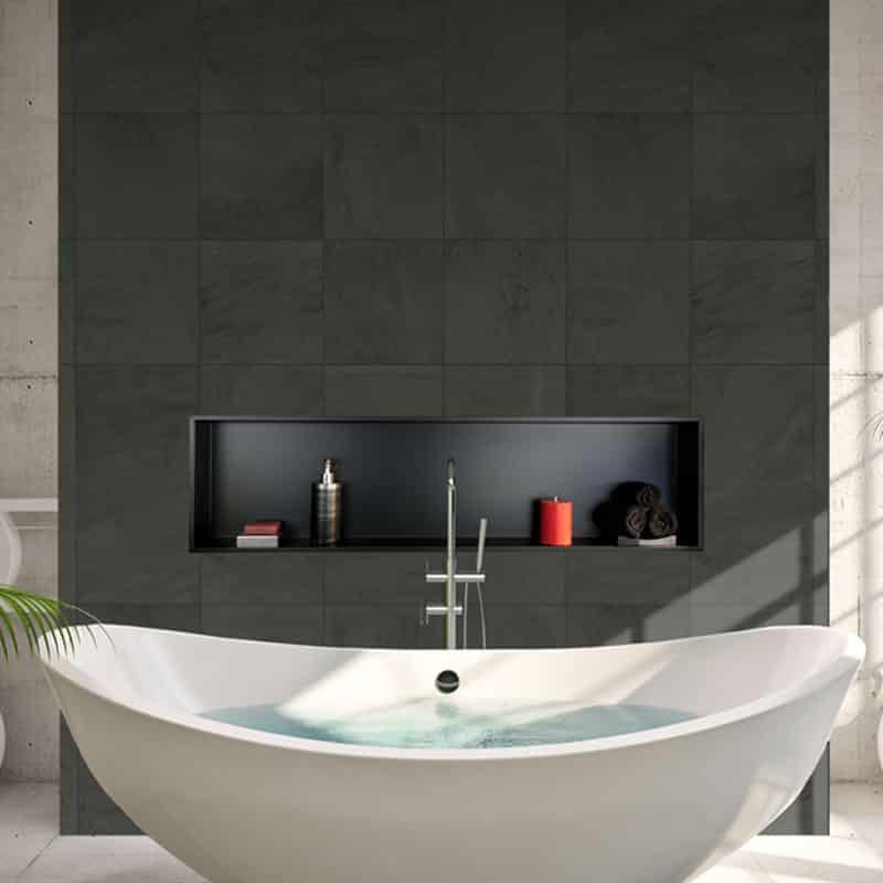 Zvelt - Alba - Niche murale PVD or - 12″ x 48″ ||ALC-ALB-12X48-PVD-G - Ceramed