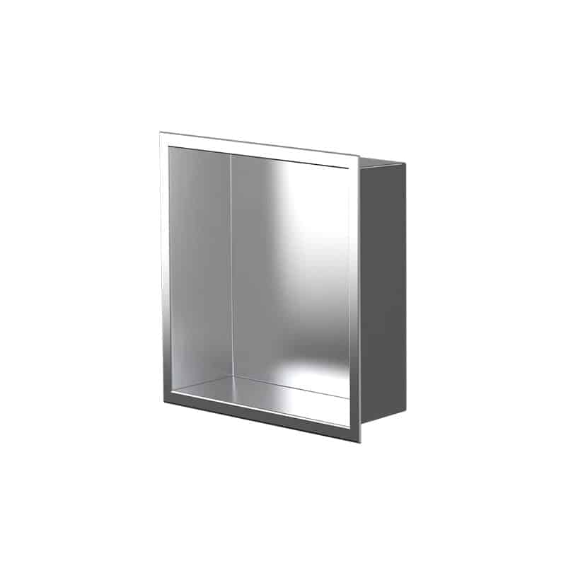 Zvelt - Ally - Niche murale acier inoxydable - 12″ x 12″ ||ALC-ALLY-12X12-BSS - Ceramed