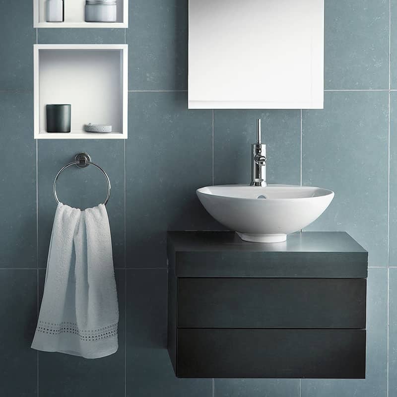 Zvelt - Ally - Niche murale PVD or - 12″ x 12″ ||ALC-ALLY-12X12-PVD-G - Ceramed