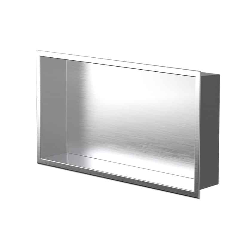 Zvelt - Andy - Niche murale acier inoxydable - 12″ x 24″ ||ALC-AND-12X24-BSS - Ceramed