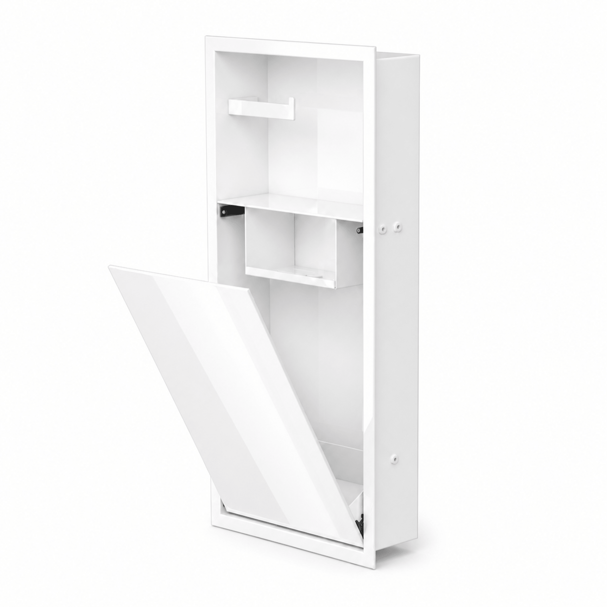 WC Niche Zvelt blanc lustré ouverte