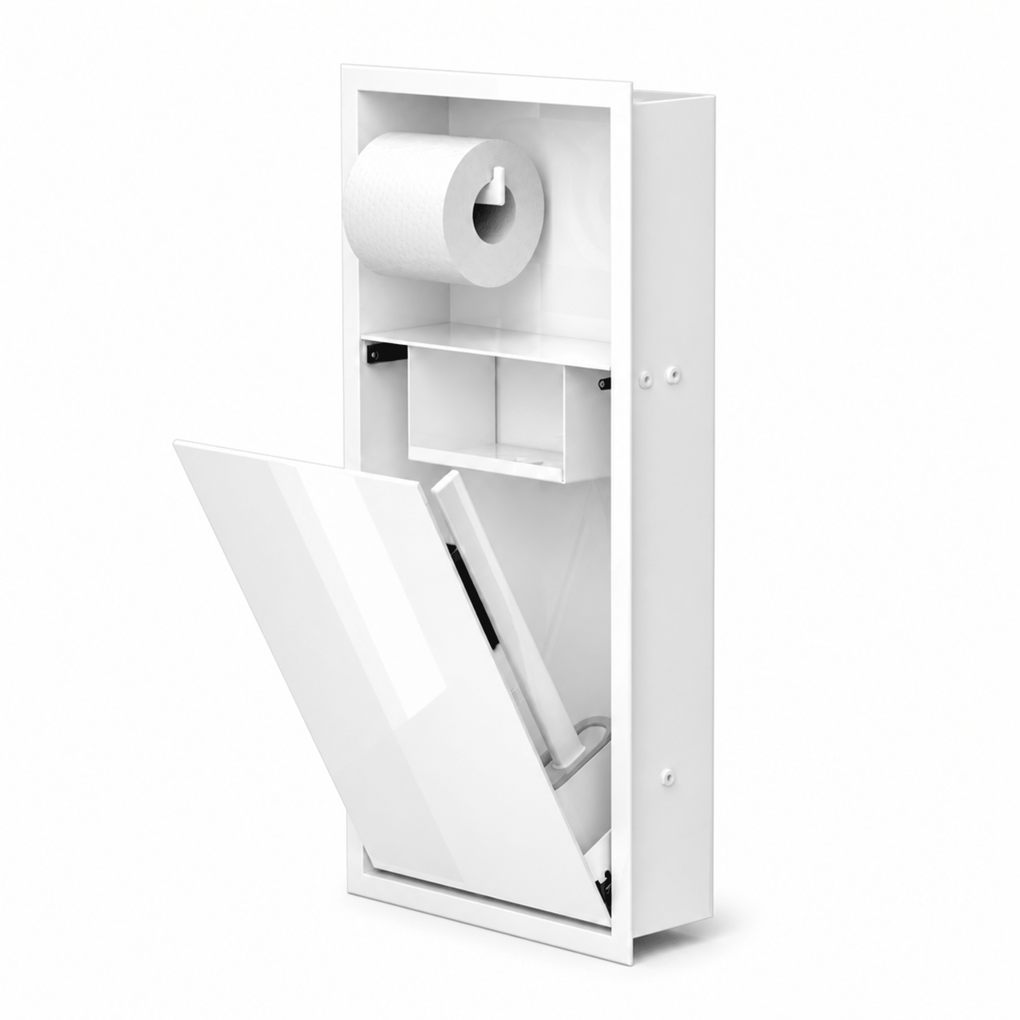 WC Niche Zvelt blanc lustré ouverte complète