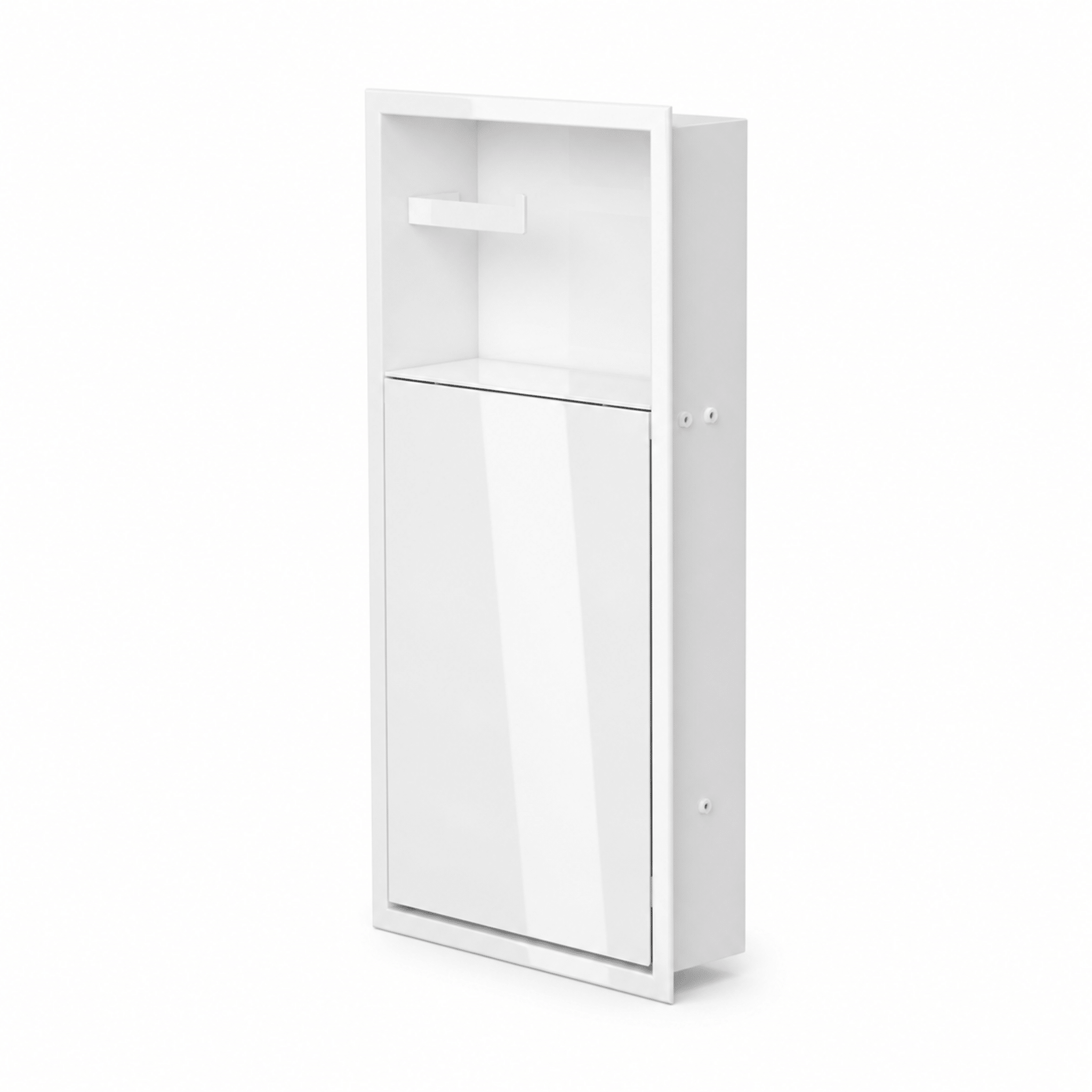 WC Niche Zvelt blanc lustré fermée