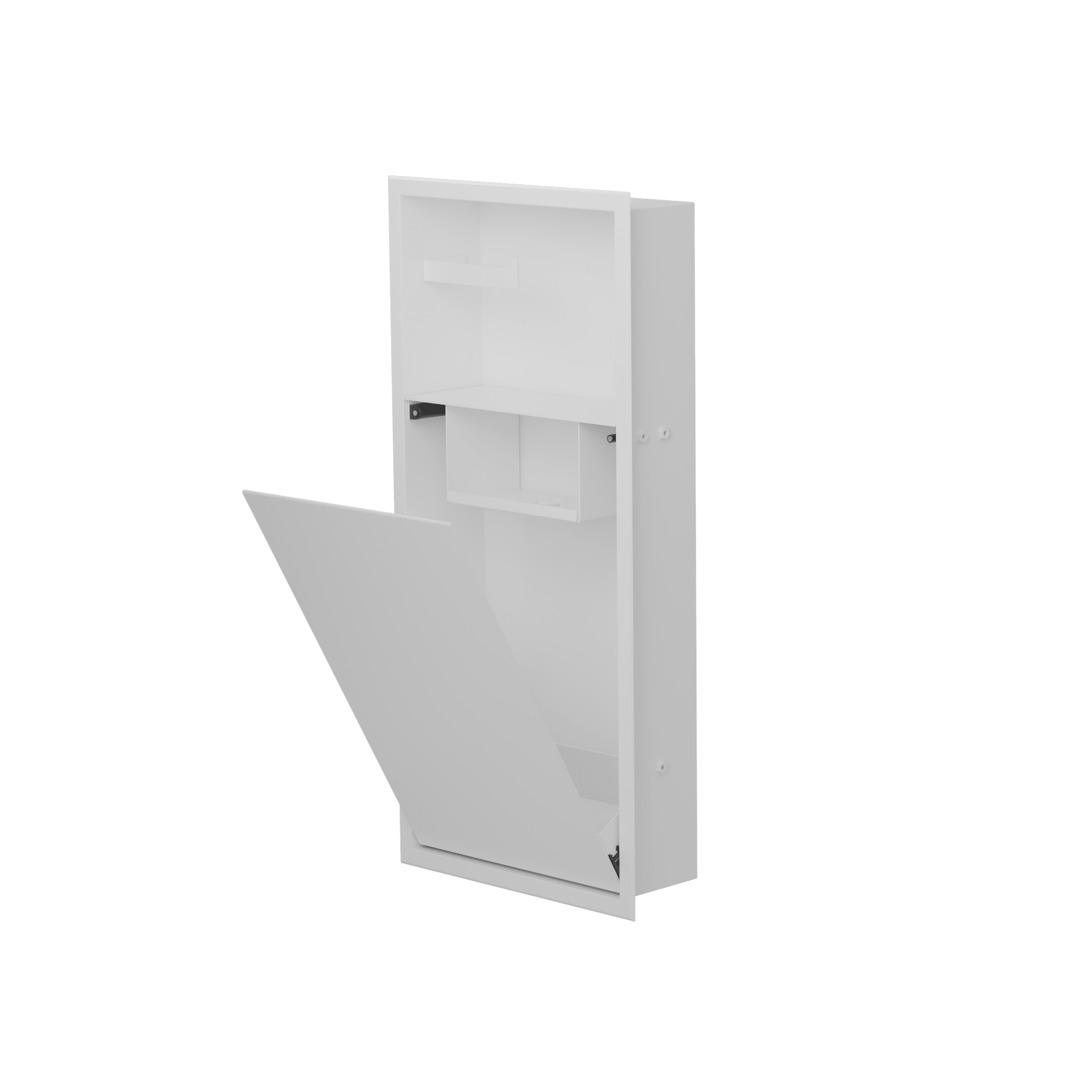 WC Niche Zvelt blanc mat ouverte