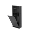 WC Niche Zvelt noir mat ouverte