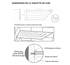 Zvelt - Tablette de coin PVD or - 4″ x 12″ ||TC-A12-PVD-G - Ceramed