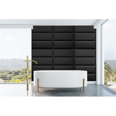 Ebony Black Wall Panels - 10.7 sq. ft.