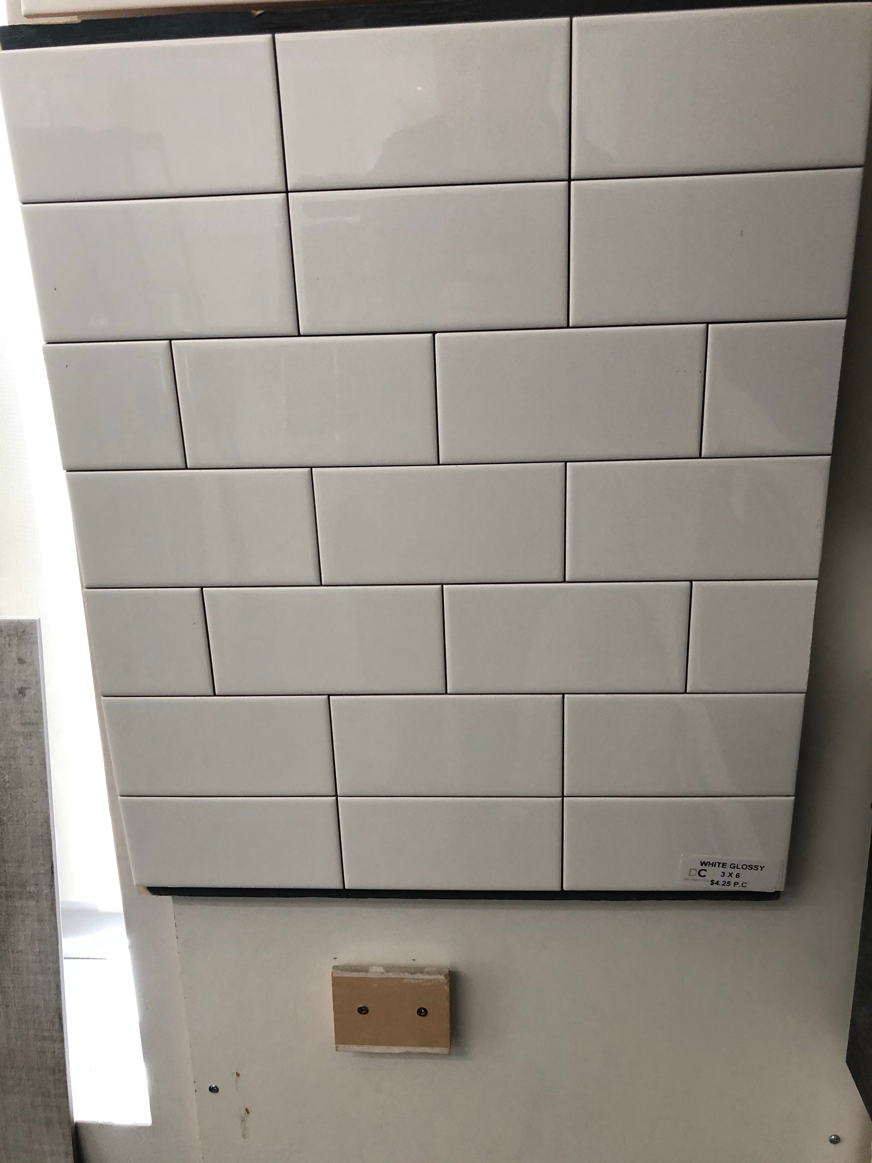 White Glossy Metro Tiles - 3X6 / 4X12 / 4X16 / 8X16 / 12X24