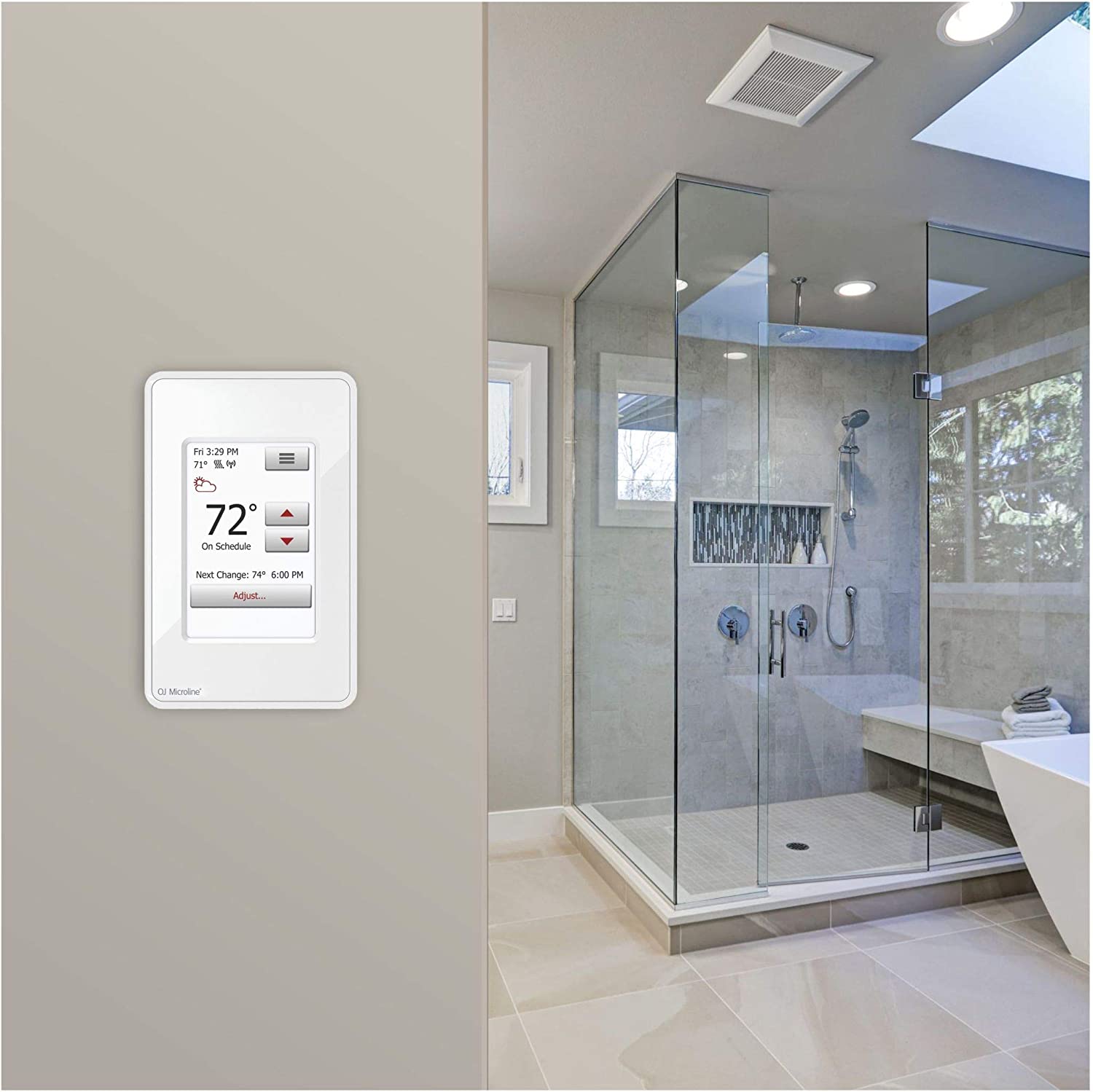 OJ Microline - UWG4-4999 - Thermostat Tactile Programmable WIFI ||UWG4-4999 - Ceramed